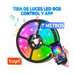 Tira de luces led rgb 5050, 7 metros + app bluetooth / led.42app.7