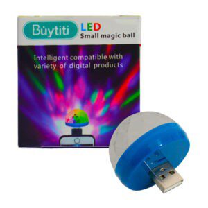 Mini lámpara transparente usb buytiti con luz led colores 4w / azmq001