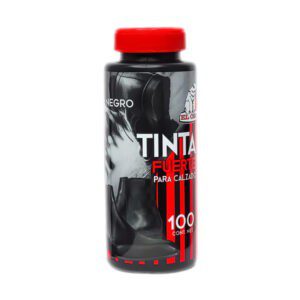 Bote de tinta fuerte para calzado en color negro, 100ml / el oso / 8100a