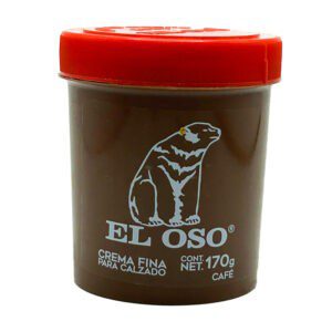 Bote de crema fina para calzado el oso en color café, 170g / 8071a