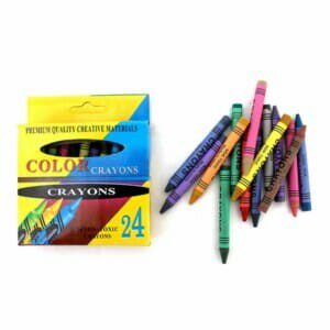 Caja con 24 crayolas de colores, 7.5cm / crayons / st37587 / b4003