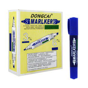 Caja con 12 marcadores plumones dongcai o haijiav doble punta de colores, variedad de colores / zp-0382 / wj-150-h3 / hj-36t / p
