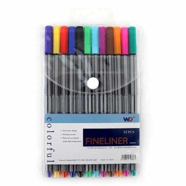 Blíster 12pzas plumones de colores / c-558-154 / zp-0416