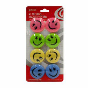 Blíster 8 pzas imanes carita feliz dl0661