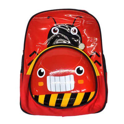 Mochila chica escolar de 2 compartimentos con relieve 3D y diseño de animales conejo, dinosaurios o mariquita catarina / k-903