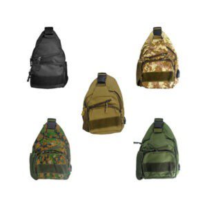 Mochila pequeña tipo mariconera de tres compartimientos y broche ajustable, variedad de colores / 6109usb / fb-23