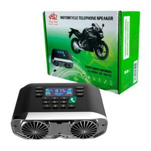 Altavoz / alarma eléctrica para motocicleta con teclado numérico para llamadas, pantalla digital y control de baterías / heng li
