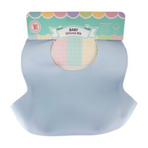 Babero entrenador ajustable de silicona con un compartimiento para bebé / baby silicone bid / ro-0097