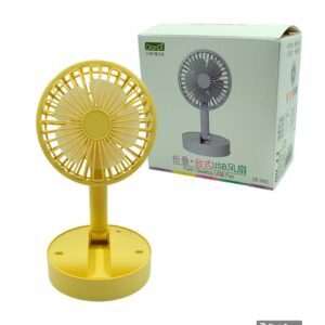 Mini ventilador redondo plegable con base para escritorio, variedad de colores / dd 5582
