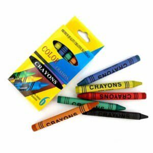 Paquete de 6 mini crayolas de colores / c-013 / s-2006a / ar073