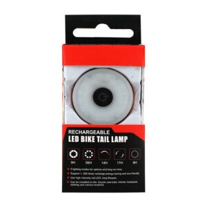 Mini lámpara led trasera redonda luz led roja con modos intercambiables para bicicleta / led bike tail lamp