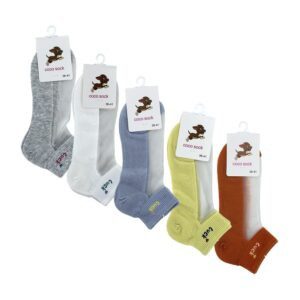 Par de calcetas / calcetines juveniles con frase luck y tela traslucida de talla 36-41, variedad de colores / clf-228134