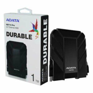 Unidad de disco duro externo 2.5 hdd adata color negro versión hd710 pro durable uso rudo con puerto usb 3.1 y capacidad de 1tb