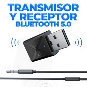Transmisor receptor inalámbrico usb bluetooth ele-gate con cable auxiliar 3.5mm para audio / bt.09