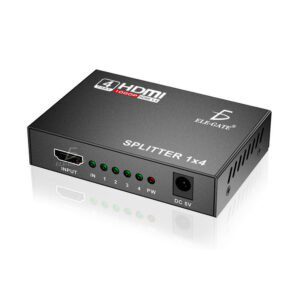 Splitter Hdmi 1×4 1080P Divisor Señal Amplificador Tv Monitor