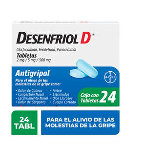 Desenfriol D 24 Tabs alivio rápido