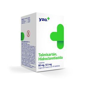 Yza Telmisartan/Hidroclorotiazida 80Mg/12.5Mg 14 Tabs
