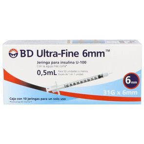Bd Ultra-Fine 31Gx6Mm 10 Jga X 0.5Ml