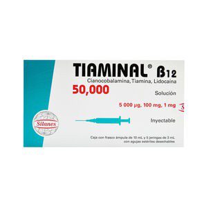 Tiaminal B12 50000U 5 Amp X 3Ml