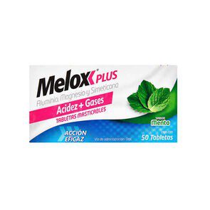 Melox Plus Menta 50 Tabs