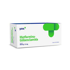 Yza Metfor/Gliben 500Mg/2.5Mg 60 Tabs