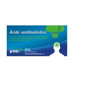 Yza Acido Acetilsalicilico 500Mg 20 Tabs