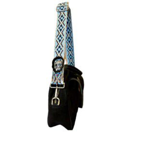 Asa para bolsa con calavera negra