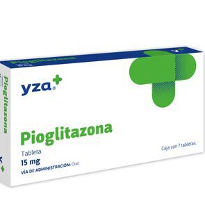 Yza Pioglitazona 15Mg 7 Tabs