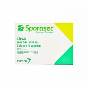 Sporasec 33.3Mg/166.6Mg 12 Caps