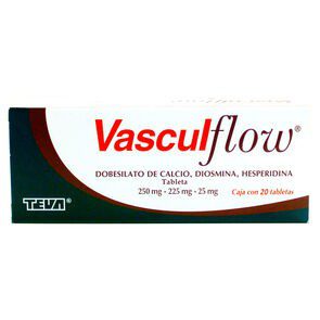 Vasculflow 250Mg/225Mg/25Mg 20 Tabs