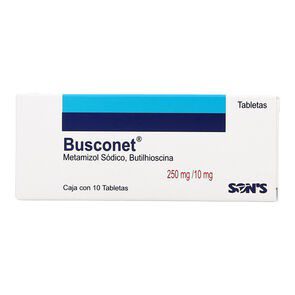 Busconet 250Mg/10Mg 10 Tabs