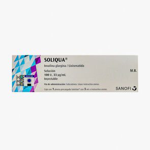 Soliqua Solución In 100U/33Mcg/M 1 Pluma