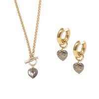 Set Mara corazón Pirita