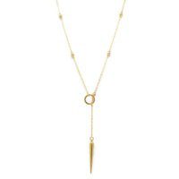 Collar cruzado con Spike