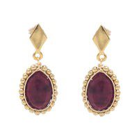 Aretes Ruby rustico