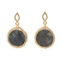 Aretes labradorita enmarcada