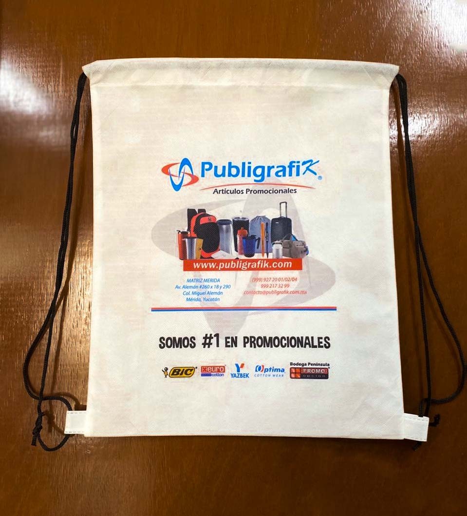 BOLSA-MOCHILA YOSEM CON SUBLIMADO 34.5 x 41 cm